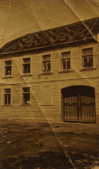 Jan Chloupek's birth house in 1921