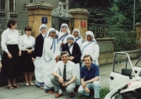 Stepan Faber with Mother Teresa, 1990