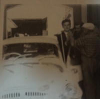 Jan Chloupek with his first car Škoda Octavia