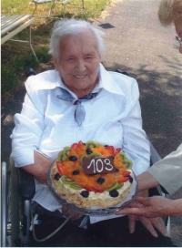 Štěpán Faber's mother Aloisie Faberová lived to the age of 105