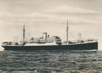 The ship Toscana, on which the Egermayer family emigrated to New Zealand in 1949