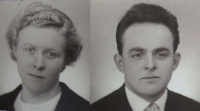 Married couple Pospíchal, Lydia and Miroslav, ca. 1962