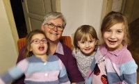 Daniela Ženatá with grandchildren, 2019