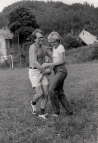 Jiří Fiala as a leader at a pioneer camp