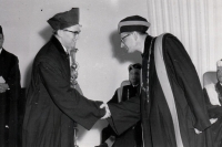 With Vice-Dean Zimek, 1967