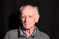 Jiří Havlíček during the filming for Memory of Nation, Šumperk, April 2024