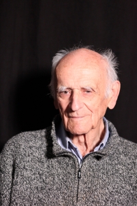 Jiří Havlíček during the filming for Memory of Nation, Šumperk, April 2024