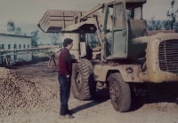 Jan Chloupek at work as a zootechnician