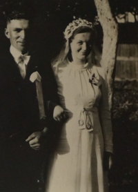 Wedding photo of Jan Chloupek's parents