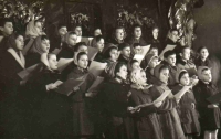 Štěpán Faber sang in a church choir, St. James Church in Prague, 1950s