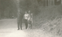 Zoltán Czvengrosch on a trip with his family, 1960s