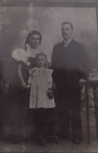 Ludmila Petrova with parents