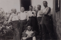 Gendarmes in Stary Bohumín, including Ludmila Petrova's dad