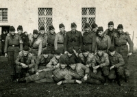 Receiver in Dolní Ročov in 1957, Antonín Najser standing in the row fifth from the left