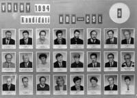 Candidates of the People's Party in the municipal elections in Krnov in 1994. Brother Jan Píka is in the middle row, second from right; Alexandra Šmiřáková is in the bottom row, fourth from right.