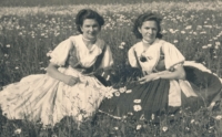 Witness's mother Marie Fulínová (left)