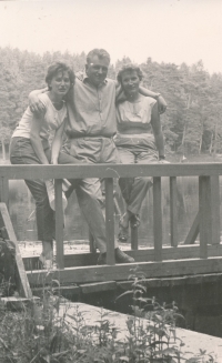 With parents Josef and Elen, 1960s