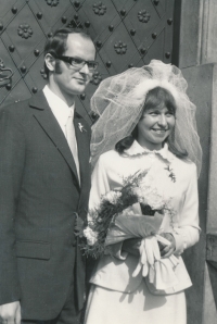 Rudolf Kulka with his wife Eva, New Town Hall, 1969