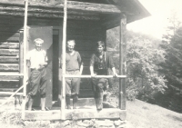 Father Vladimír Fulín (left) with his brother Bohumil (centre)