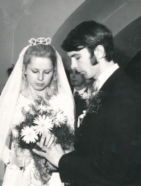 Vladimír Fulín in his wedding photograph, 1972