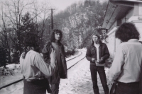 1983, friend Jirka (Jiri Prokop second from right)