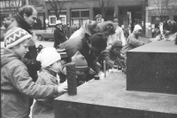 1989, Velvet Revolution, Jiří Prokop with children