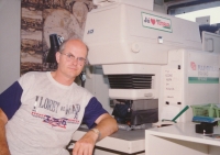 Rudolf Kulka in the company Foto Fakt in Ml. Boleslav, ca. 1993