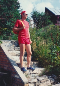 Rudolf Kulka on a trip, 1995