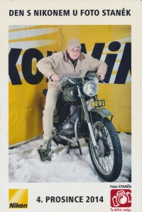 Rudolf Kulka at the event of Foto Staněk company in Mladá Boleslav