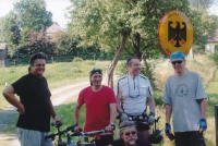 2015, on a bike trip with friends (Jiří Prokop second from the left)