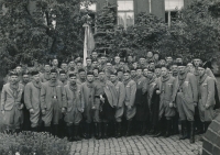 Sokol team from Benátky nad Jizerou at the Sokol meeting in Prague, 1938