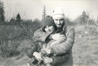 Natalia and Alexander, Streljnja, St. Petersburg, 1987.