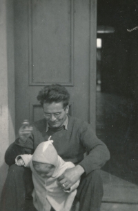 Ivan Nekuda with his father, Melnik, 1965