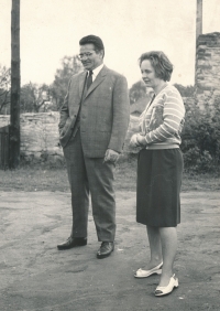 Parents of Ivan Nekuda, Vehlovice near Mělník, early 1970s