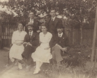 Father Ján Dokupil in the back at right, his brother Josef in the back at left