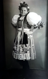 Marie Prchalová in costume