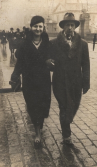 Mother and father in Plzeň, late 1920s