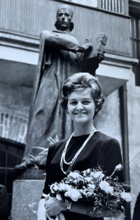 Graduation from Charles University, 1962