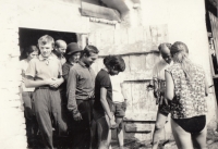 Tent camp of baptist youth in Pustá Rybná in the 1960s