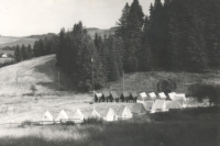 Baptist youth tent camp in Pustá Rybná