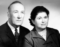 Uncle preacher Vilém Pospíšil with his wife Olga