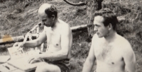 On the right Dobroslav Stehlík at the Baptist camp