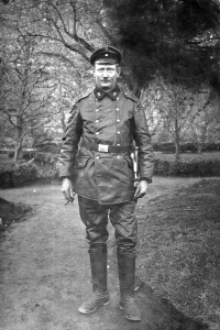 Brother of Jan Sládek's grandfather Franz Sládek in Prussian uniform in World War I