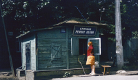 Shoe repair shop, Barnaul, Siberia, USSR, 1973