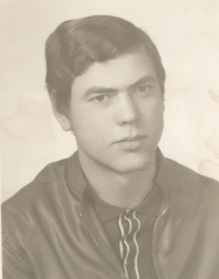 Petr Jauker after the military service, 1971