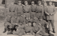 Petr Jauker, basic military service in Český Krumlov, 1969-71 (Mr. Jauker, third from the left above)