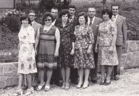 Witness with his wife Stanislava (left) and friends in 1977