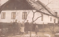 L to R: Petr and Růžena Trčkas, Terezie and František Zárubas at Třebsko 15, probably in 1925