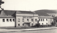 Kolinec primary school refurbished from a former chateau, 1970