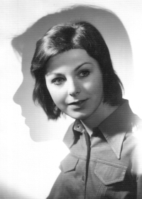 Alena Dixon, née Trčková, graduation photo, 1976